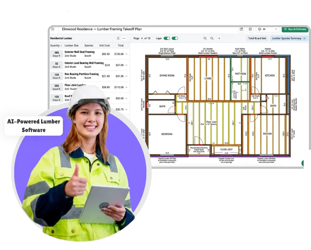 AI Lumber Takeoff Sofware for Contractors