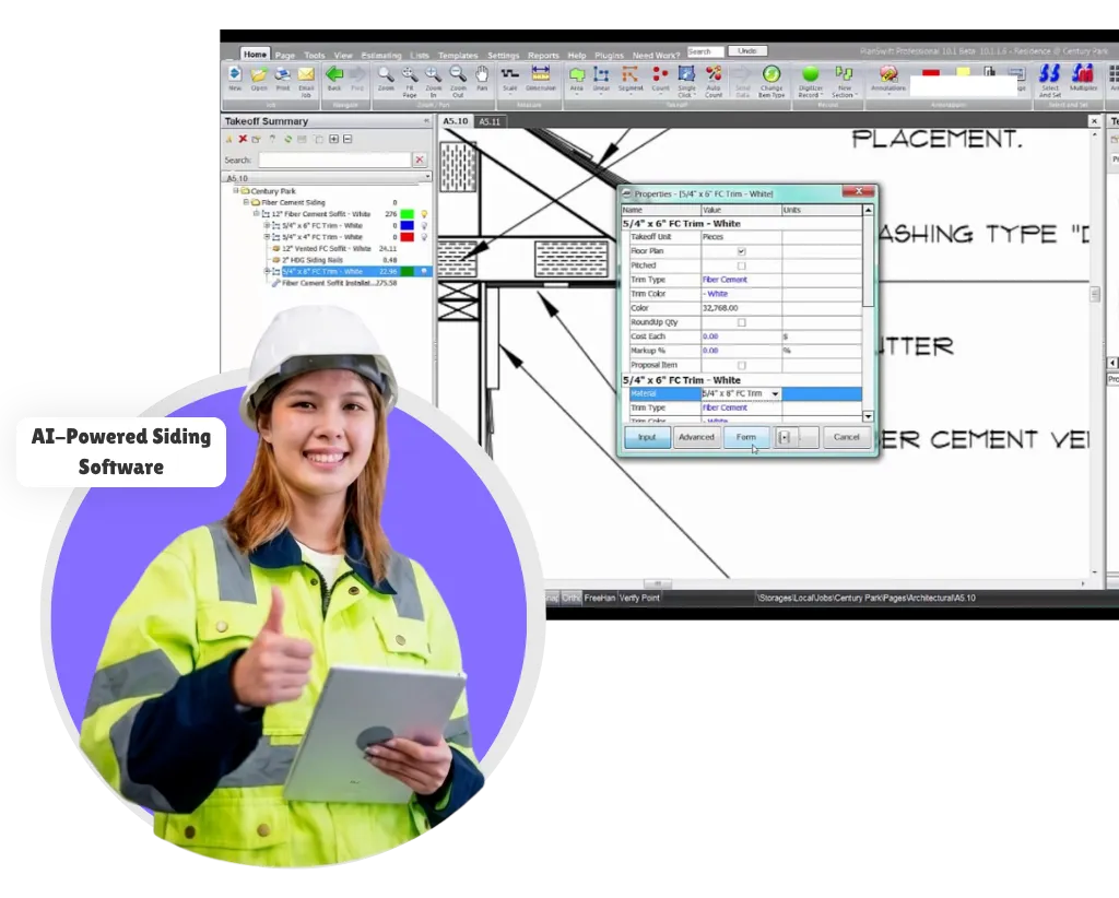 AI Powered Siding Takeoff Software