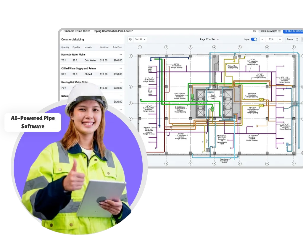 Autoated Pipe Takeoff Software